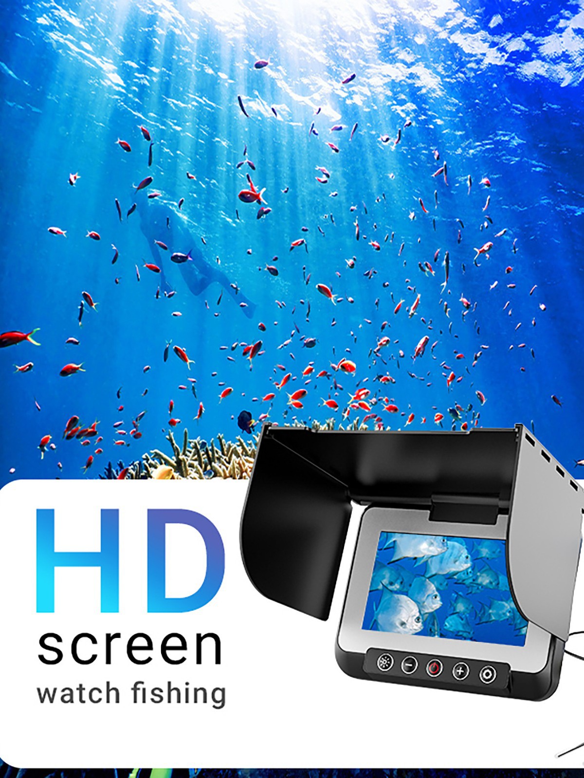 Underwater Fishing Camera - Câmera Subaquática Visual de 4.3 Polegadas