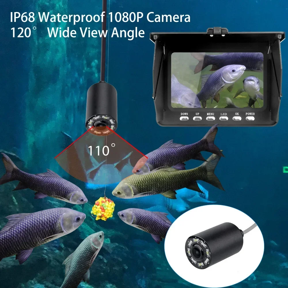 Localizador de peixes 5.0 Pole - Underwater Fishing Camera avaliação e preço