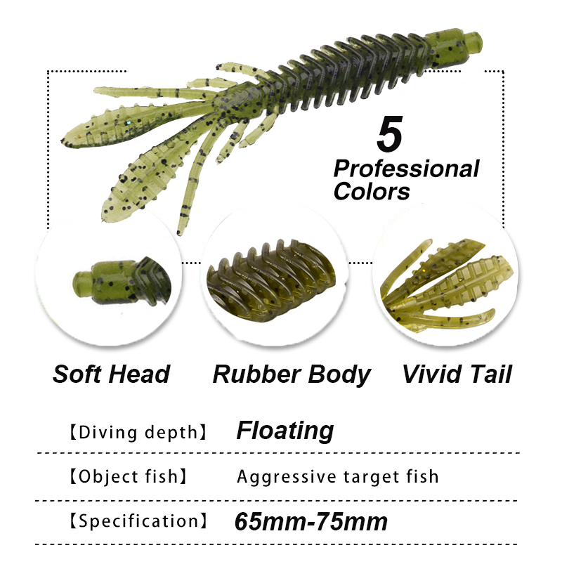 Westbass 5 pçs iscas de larva  - Fishing Equipment Deals avaliação e preço