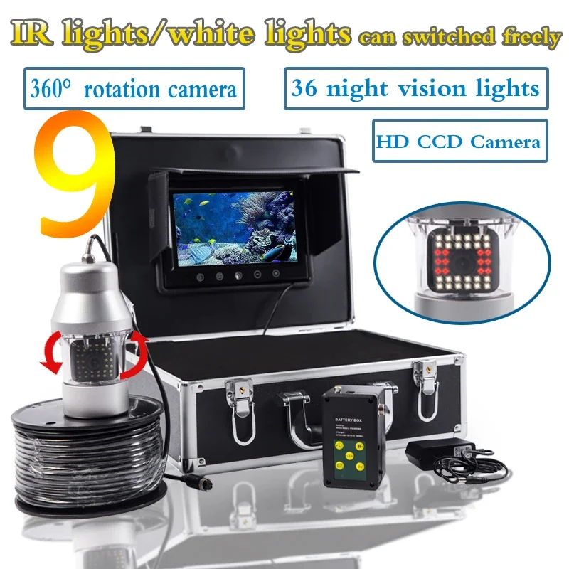 Localizador de peixes f08a câm - Underwater Fishing Camera avaliação e preço