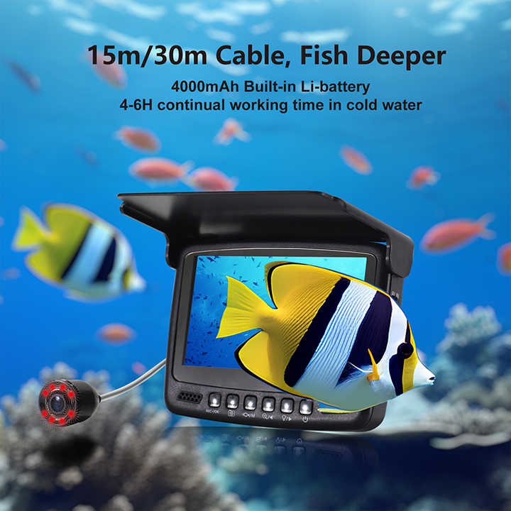 4.3 Polegada tela subaquática  - Underwater Fishing Camera avaliação e preço