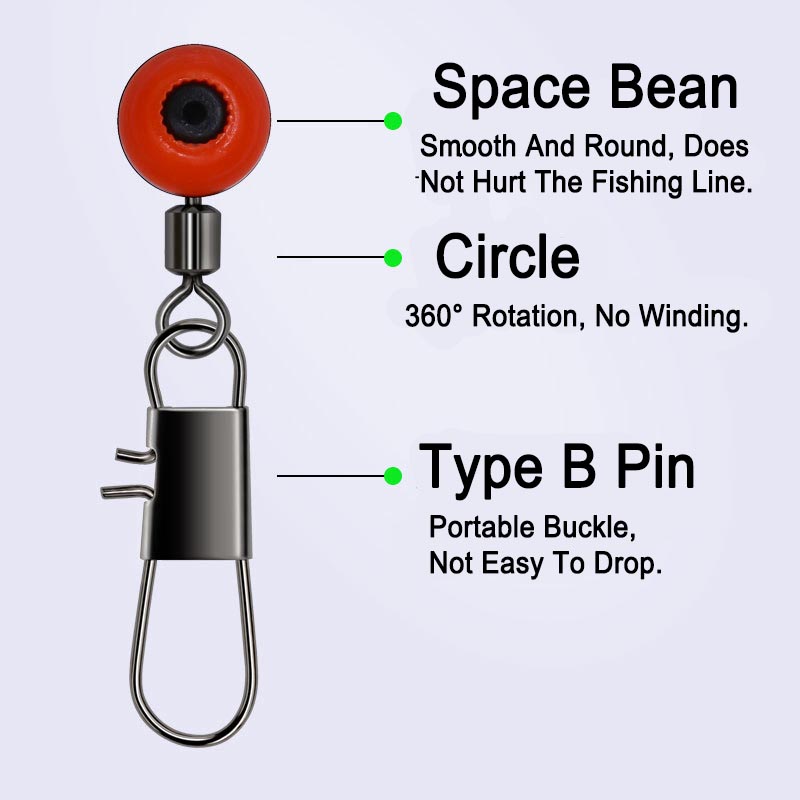 50 pçs/lote Feijão Espaço de P - Fishing Equipment Cheap avaliação e preço