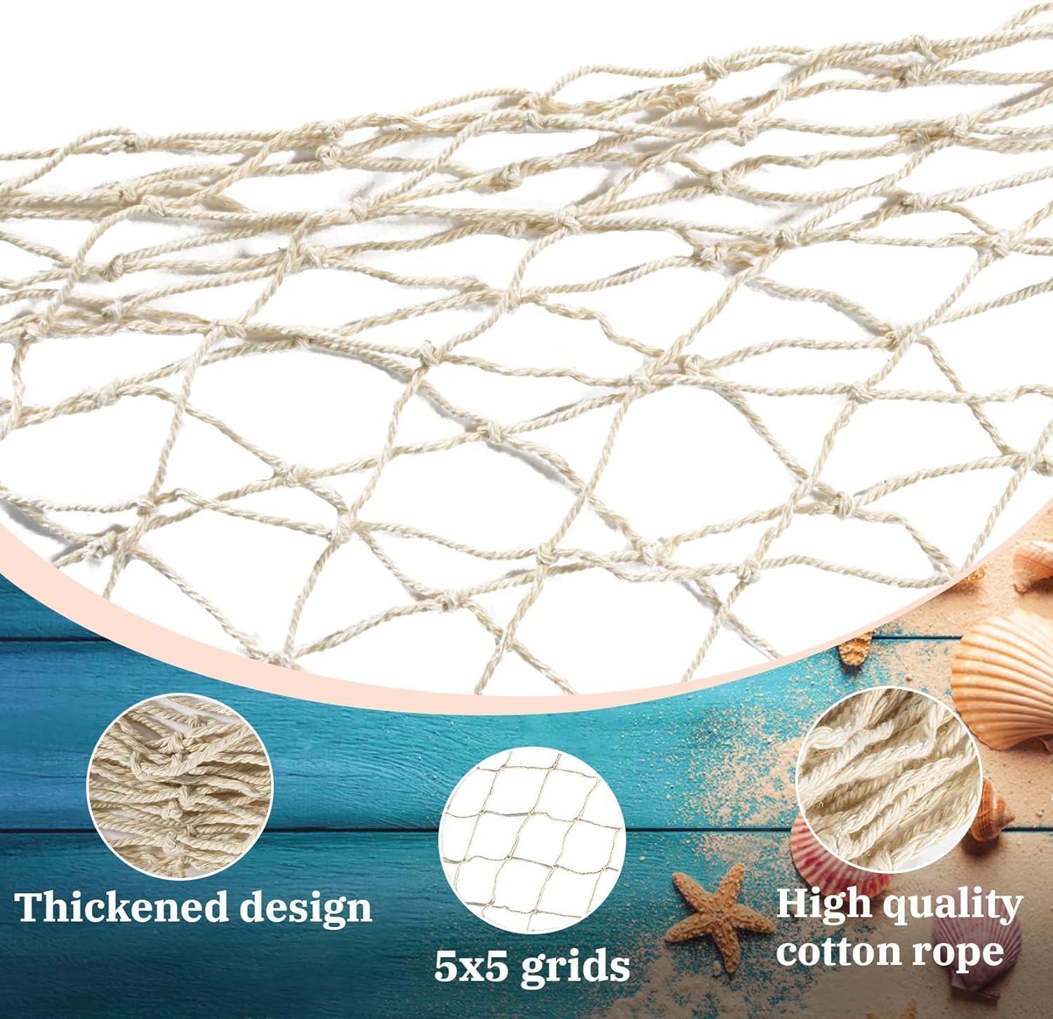 Rede de Pesca Decorativa para  - Fishing Equipment Net avaliação e preço