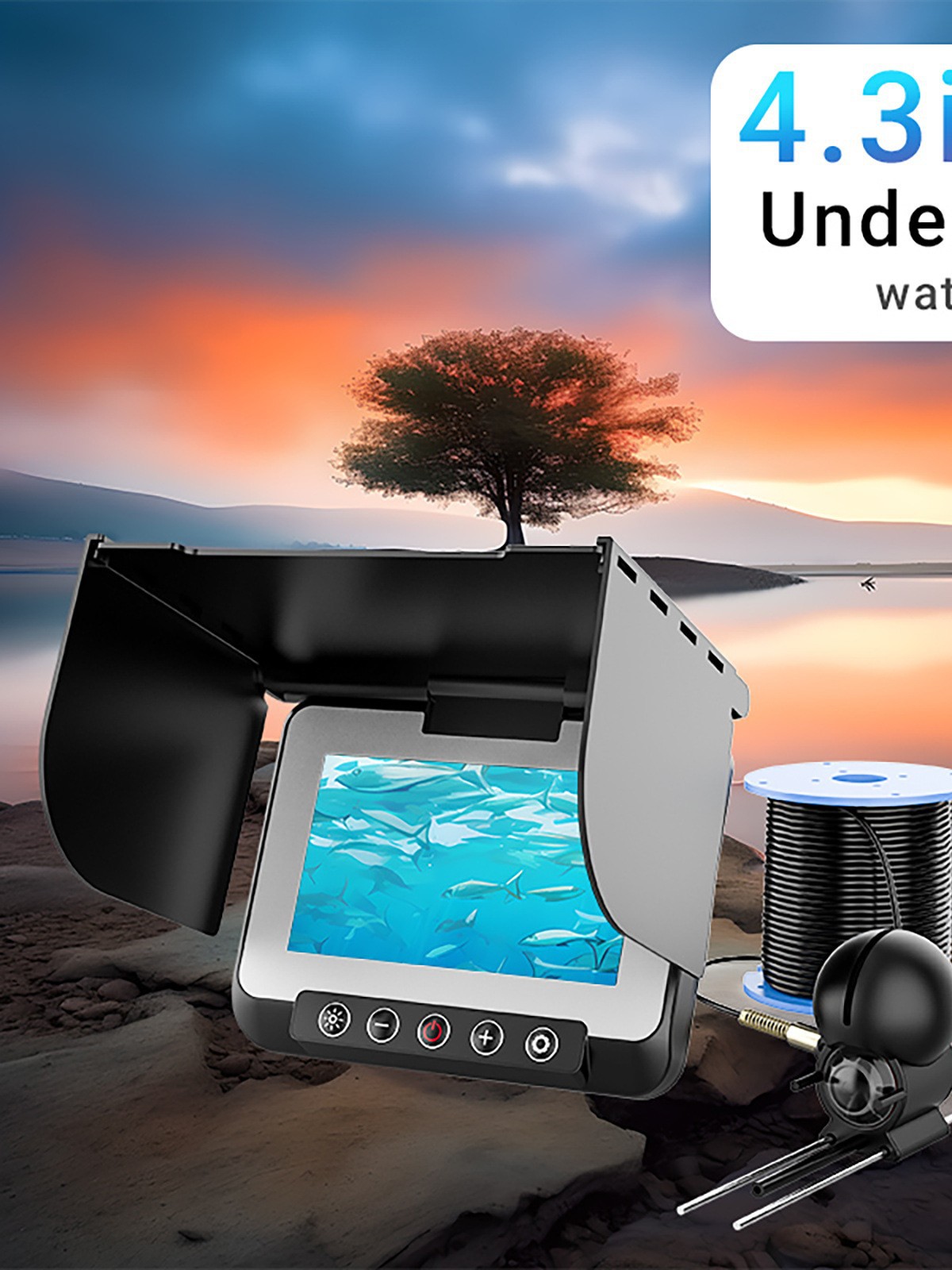 Câmera Subaquática Visual de 4 - Underwater Fishing Camera avaliação e preço